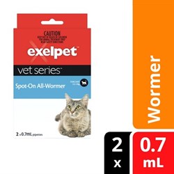 EXELPET EXELPET Vet Series Spot-On All-Wormer for cats 2.5-5kg 2 x 0.7mL-70